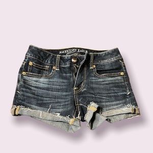 American Eagle Shortie Jean Shorts